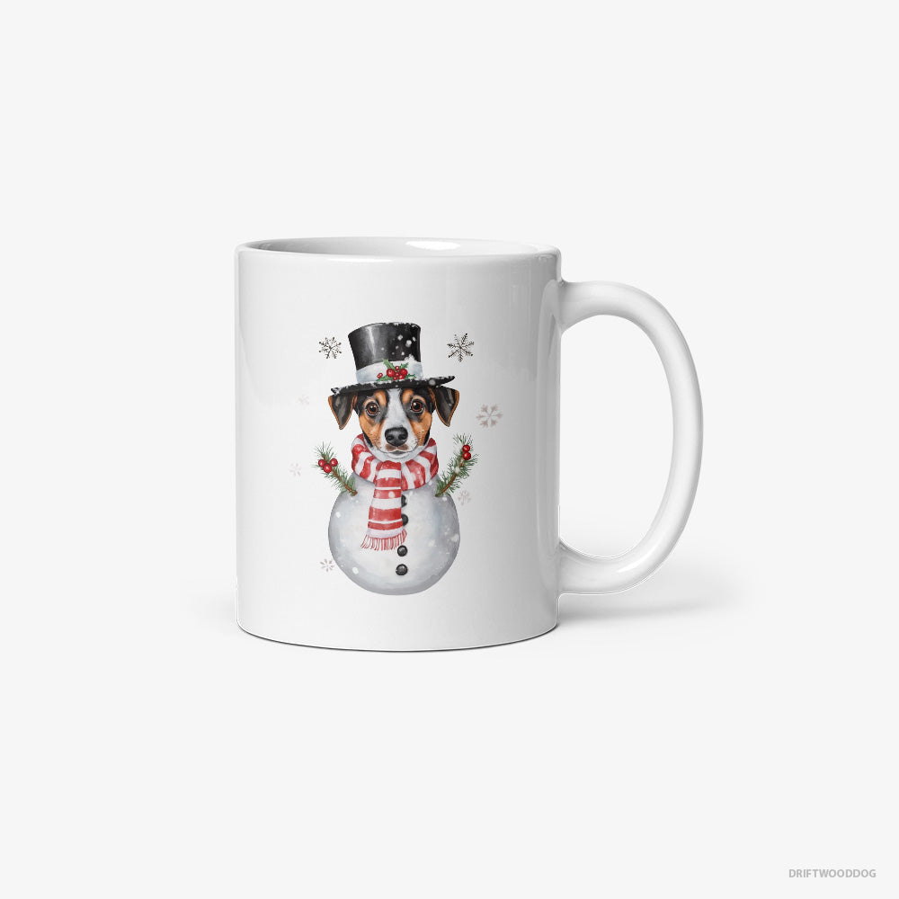 Jack Russell Terrier as a Snowman Classic Mug