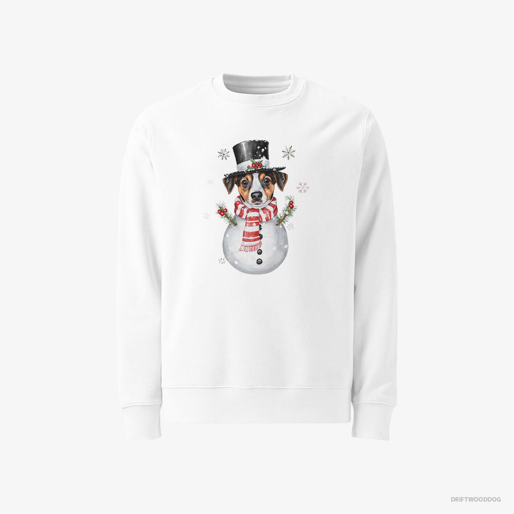 Jack Russell Terrier as a Snowman Classic Sweatshirt