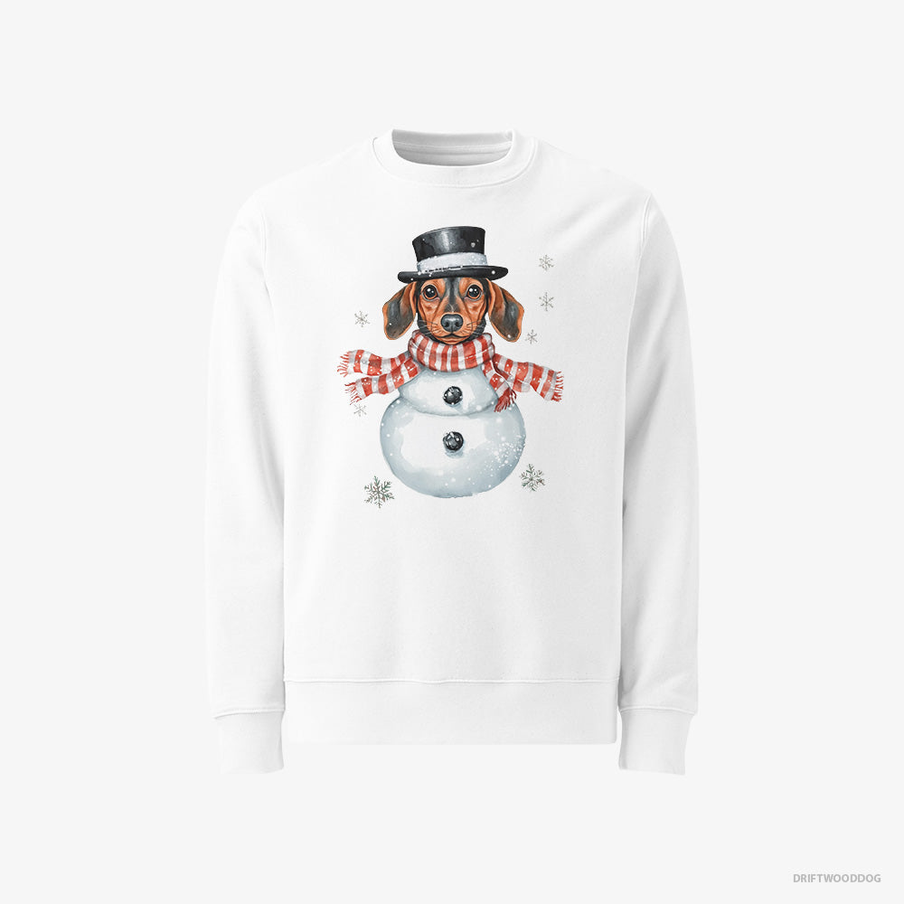 Dachshund in a Snowman Look Classic Sweatshirt