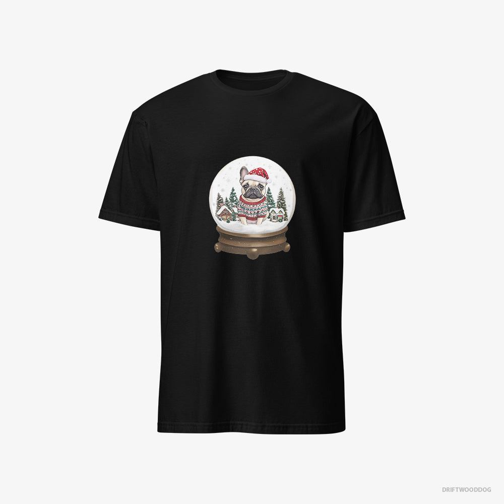 French Bulldog Encased in a Christmas Snow Globe Classic T-Shirt