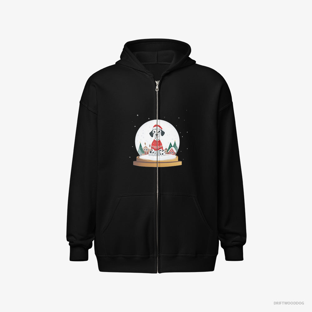 Dalmatian Immersed in Christmas Magic Full-Zip Hoodie