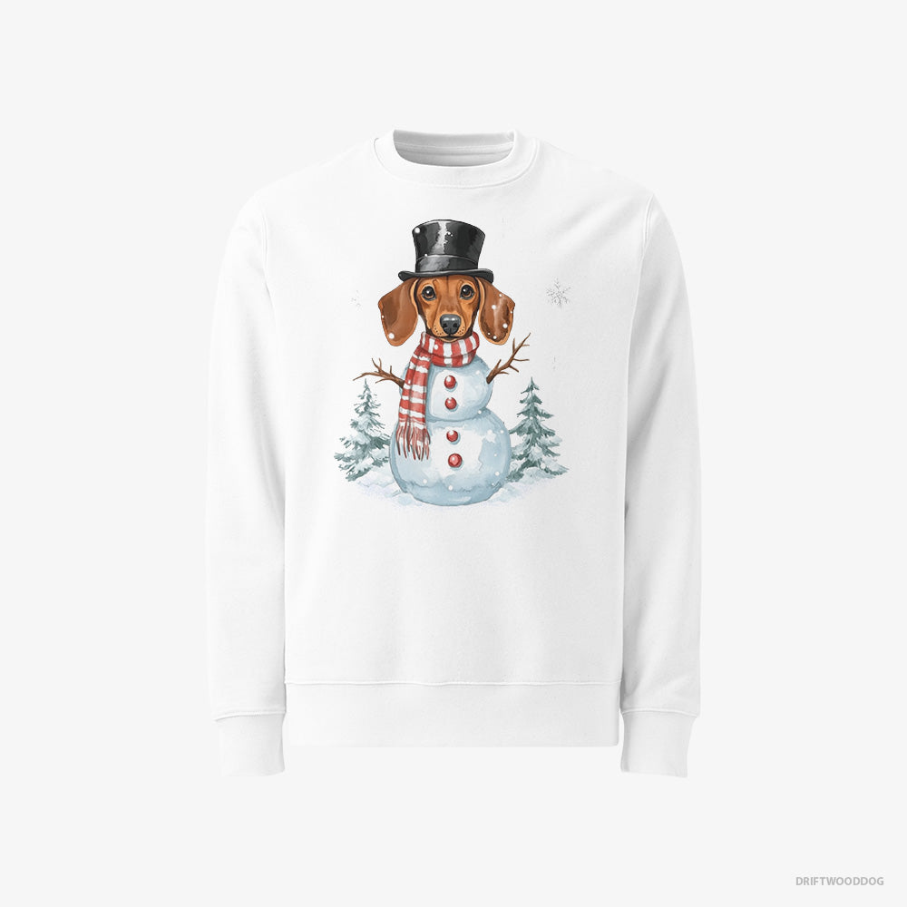 Dachshund in a Snowman Costume Classic Sweatshirt