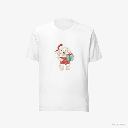 Poodle in a Santa Costume White T-Shirt