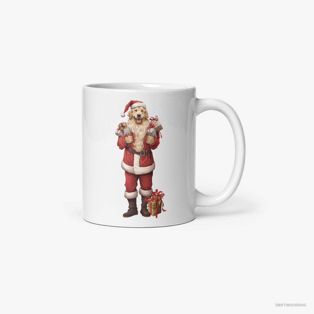 Golden Retriever All Dressed Up as Santa Classic Mug