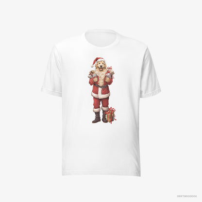 Golden Retriever All Dressed Up as Santa White T-Shirt