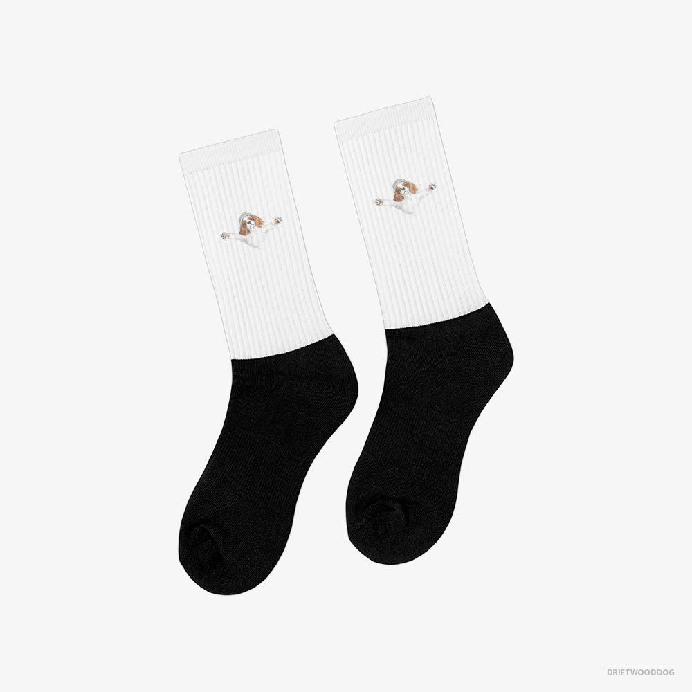 Cavalier King Charles Spaniel Rolling in the Snow Classic Socks