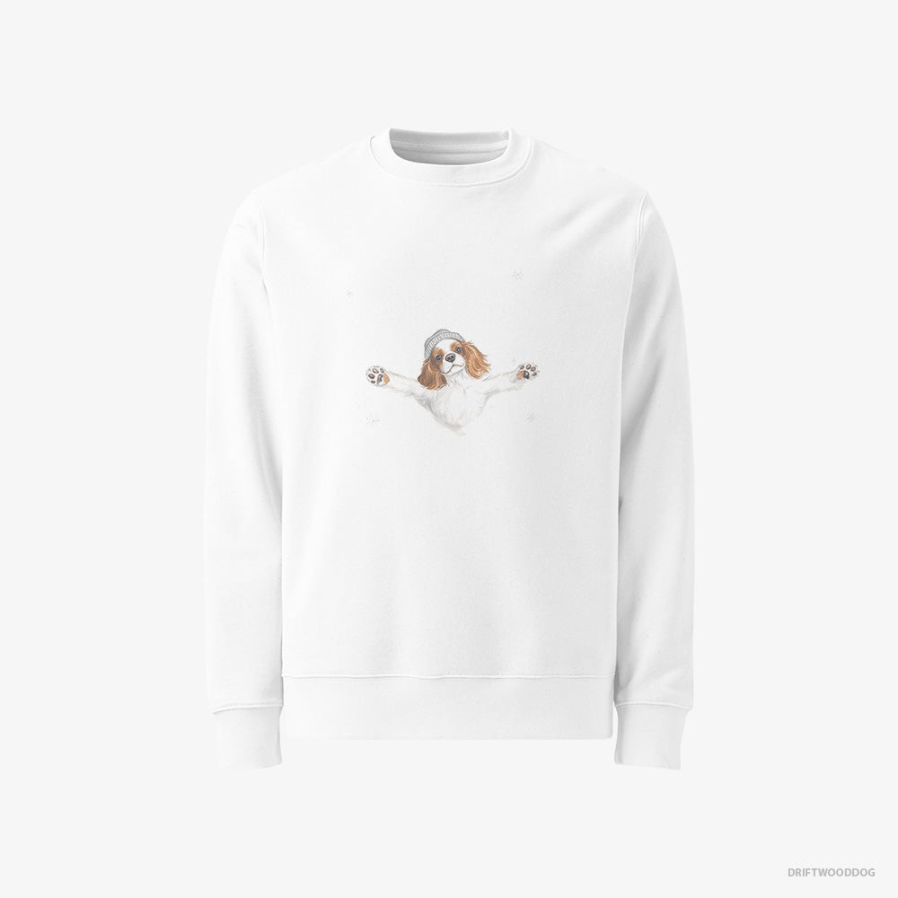 Cavalier King Charles Spaniel Rolling in the Snow Classic Sweatshirt