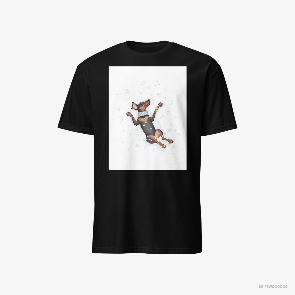 Dobermann Making a Snow Angel Classic T-Shirt