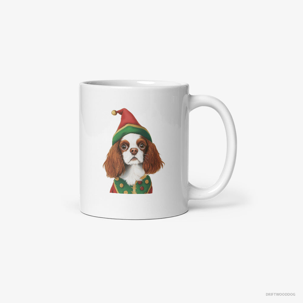 Cavalier King Charles Spaniel as a Jolly Elf Classic Mug