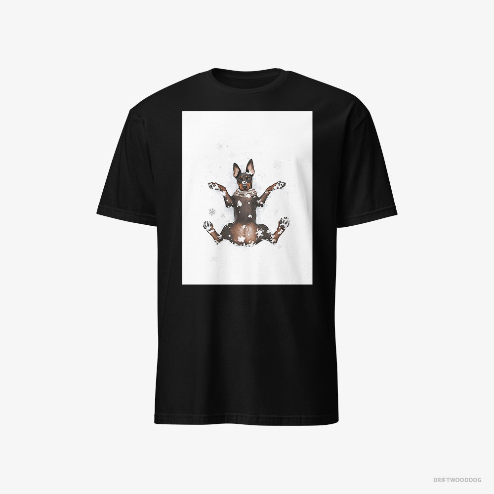 Dobermann Lying in the Snow Classic T-Shirt