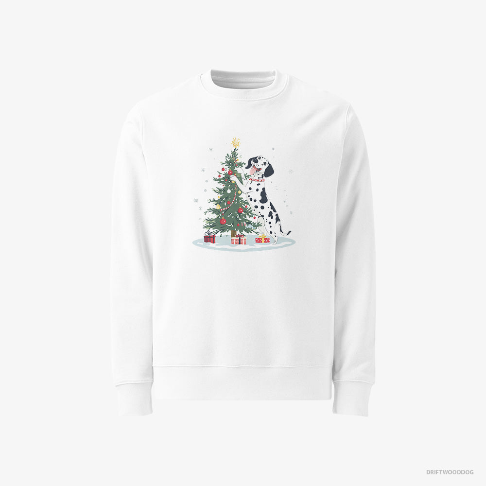 Dalmatian Styling the Christmas Tree Classic Sweatshirt