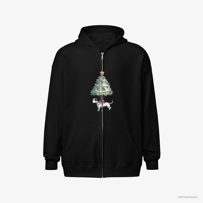 Dalmatian as a Christmas Tree Decoration Black Hoodie