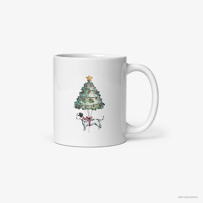 Dalmatian as a Christmas Tree Decoration White Mug