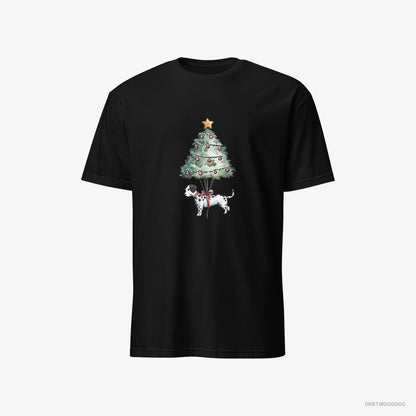 Dalmatian as a Christmas Tree Decoration Black T-Shirt