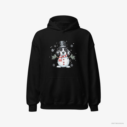 Dalmatian in a Snowman Suit Black Hoodie