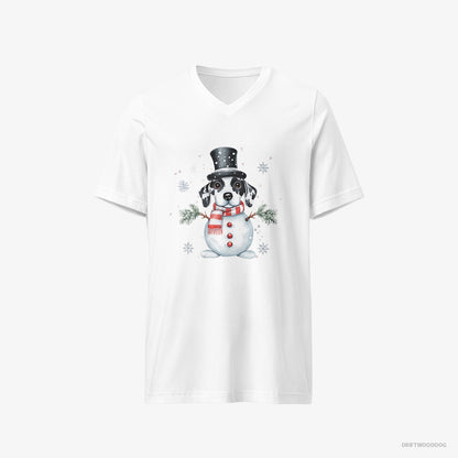 Dalmatian in a Snowman Suit White T-Shirt