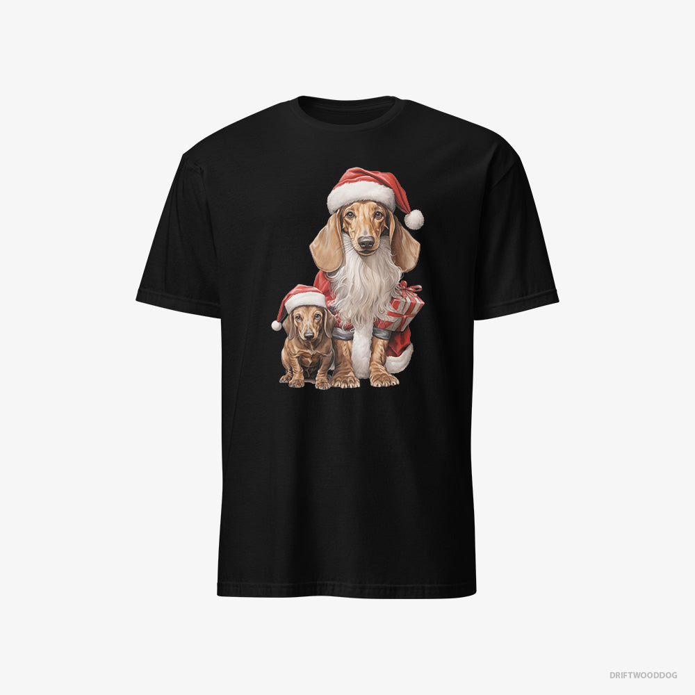 Dachshund with its Puppy Ready for the Christmas Classic T-Shirt