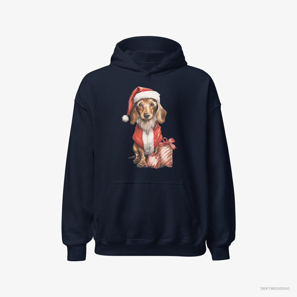 Dachshund in a Santa Costume with Christmas Bags Classic Hoodie