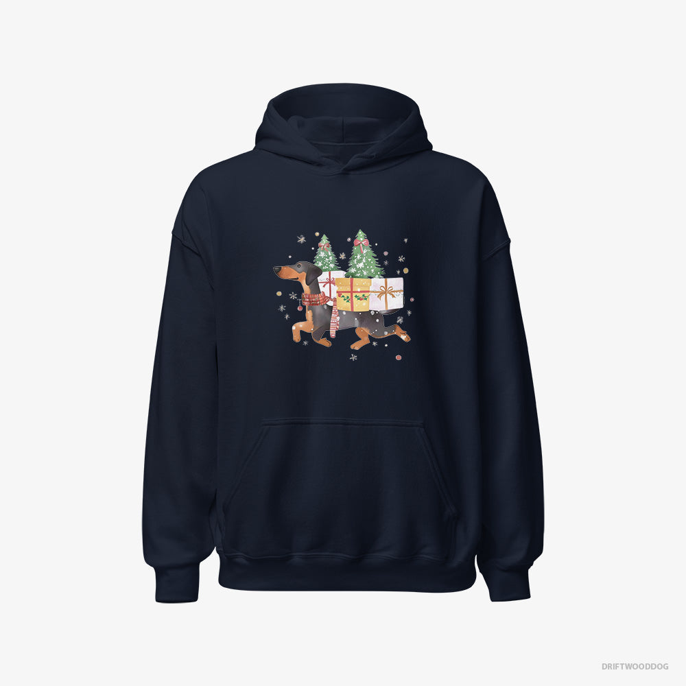 Dobermann in Christmas Spirit Carrying Gifts Classic Hoodie