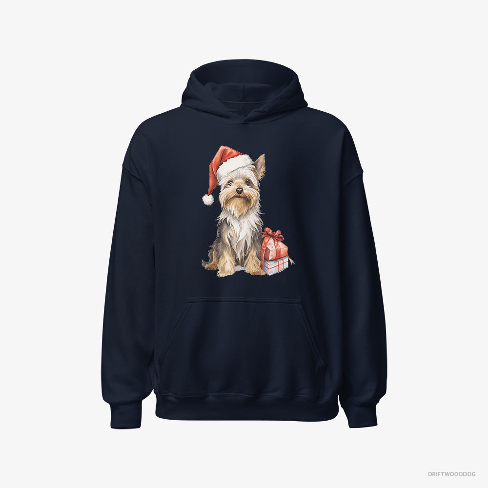 Yorkshire Terrier Dressed as Santa Classic Hoodie