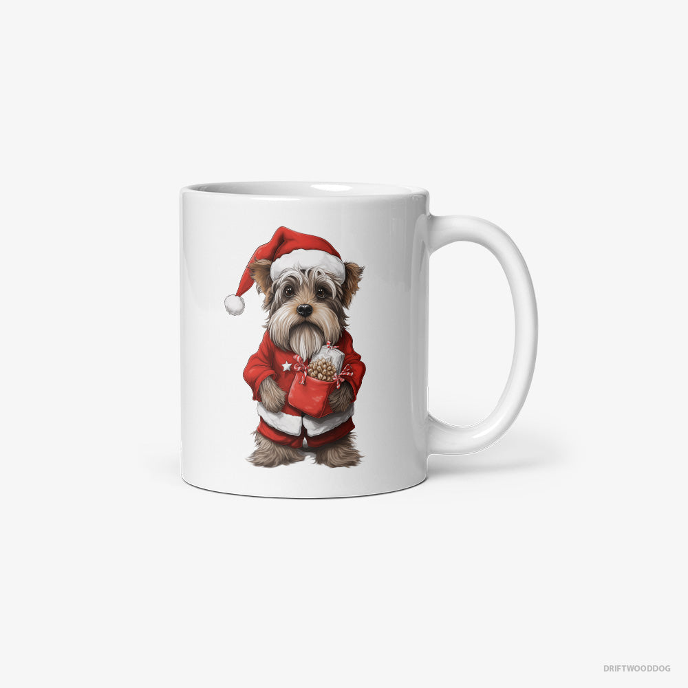 Yorkshire Terrier Carrying a Bag of Christmas Cookies Classic Mug