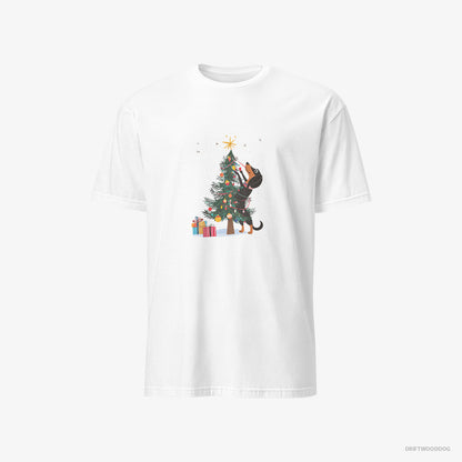 Dachshund Styling the Christmas Tree White T-Shirt