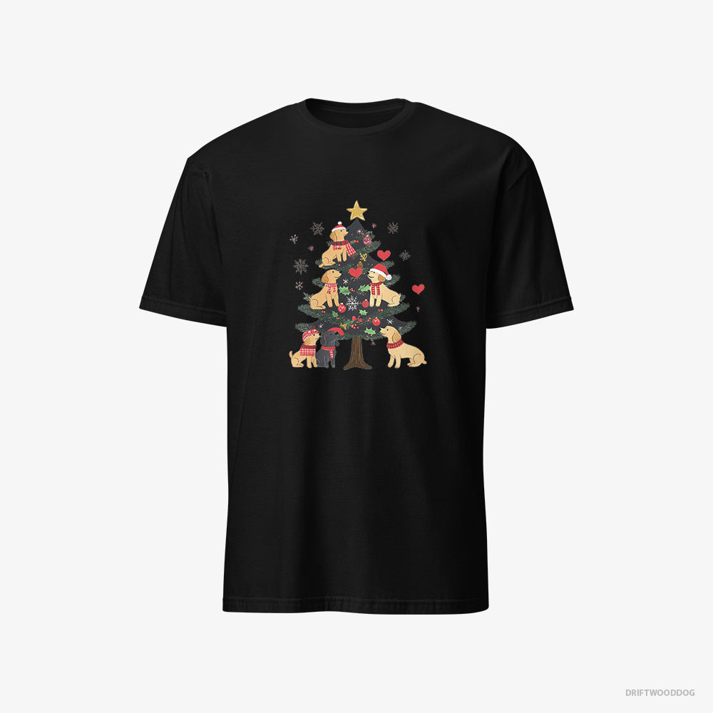 Golden Retriever Puppies Exploring Christmas Tree Classic T-Shirt