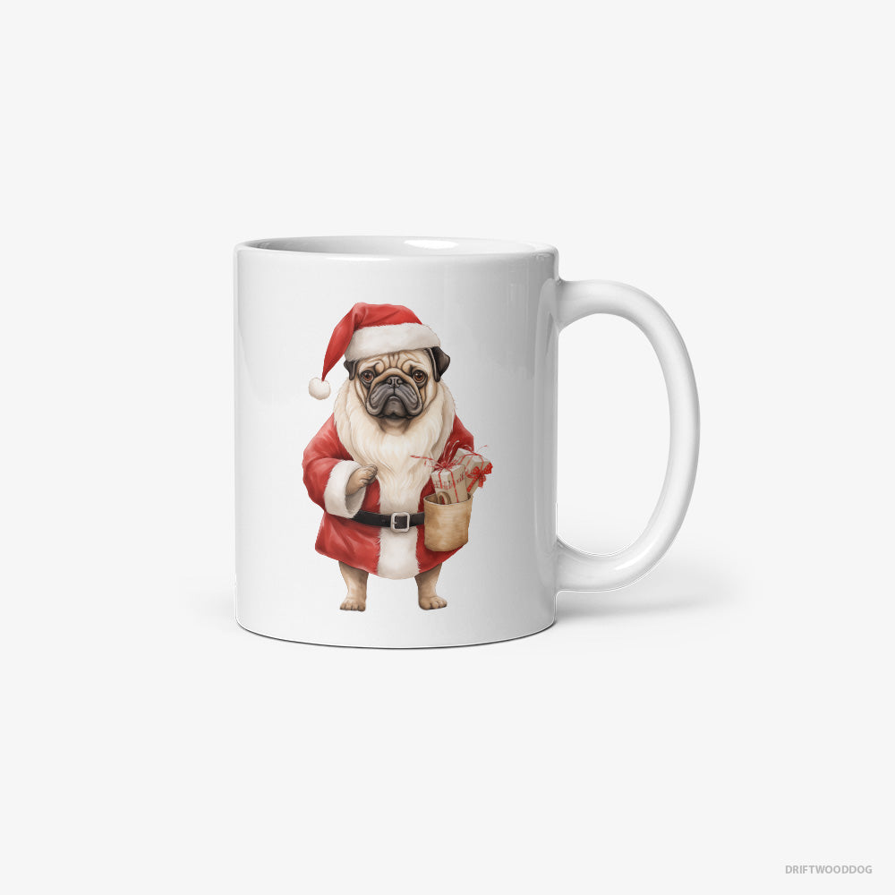 Pug Dressed as Santa Classic Mug