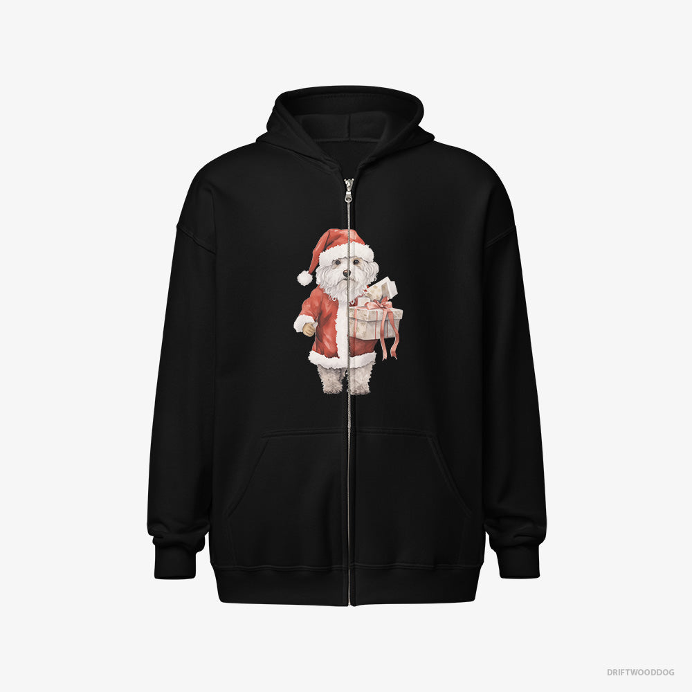 Poodle in a Santa Costume Full-Zip Hoodie