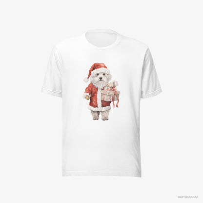 Poodle in a Santa Costume White T-Shirt