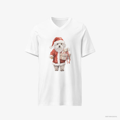 Poodle in a Santa Costume White T-Shirt