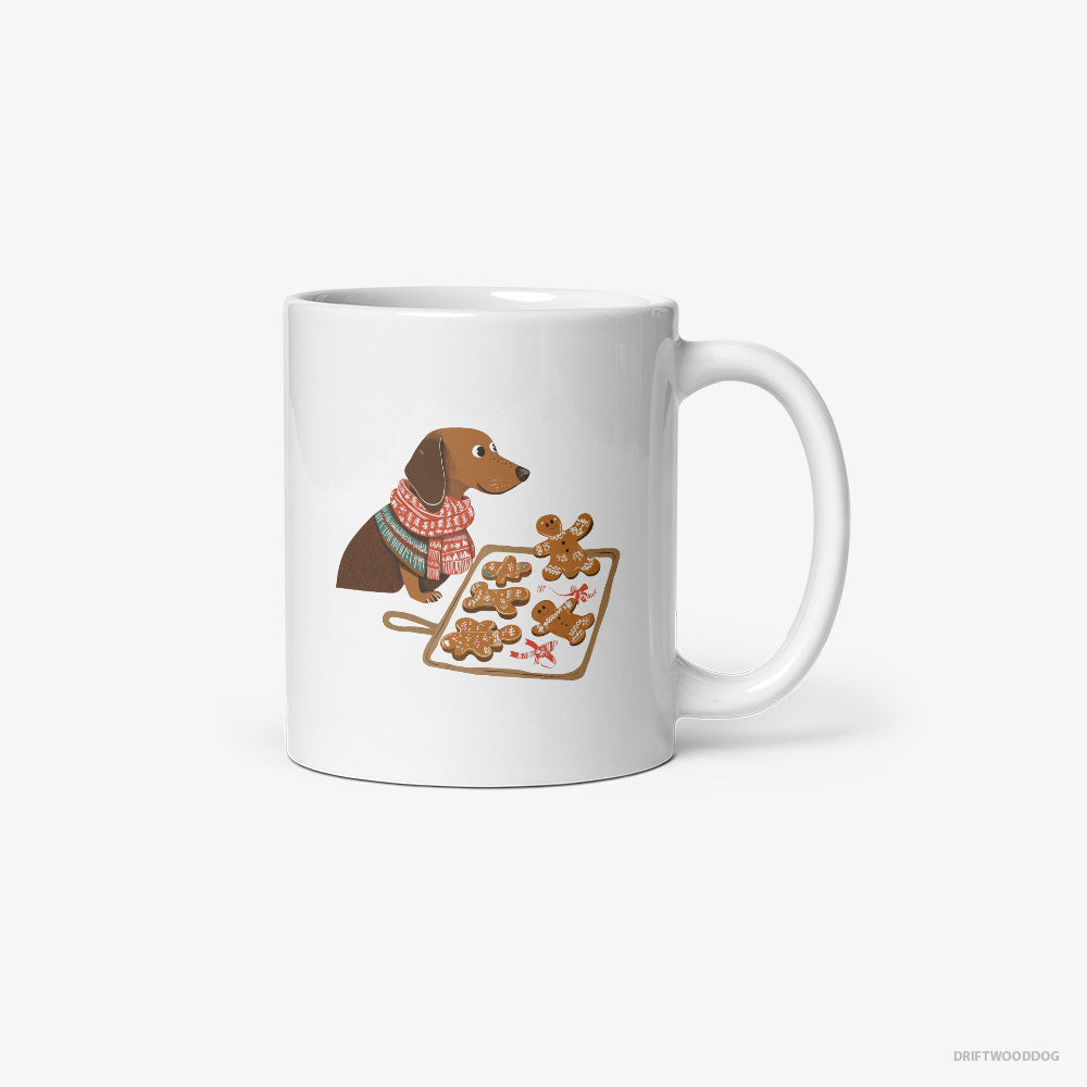 Dachshund Baking Christmas Cookies Classic Mug