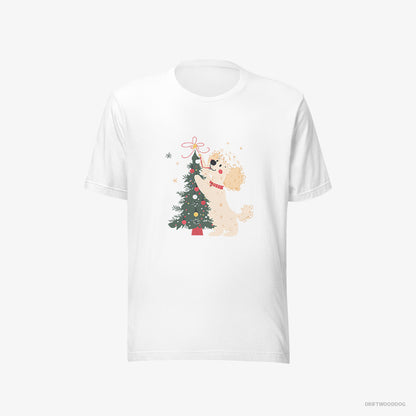 Poodle Styling the Christmas Tree White T-Shirt