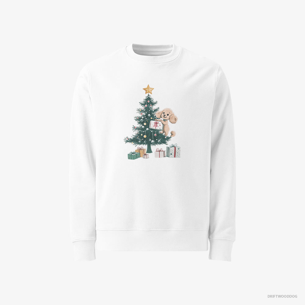 Poodle Styling the Christmas Tree Classic Sweatshirt