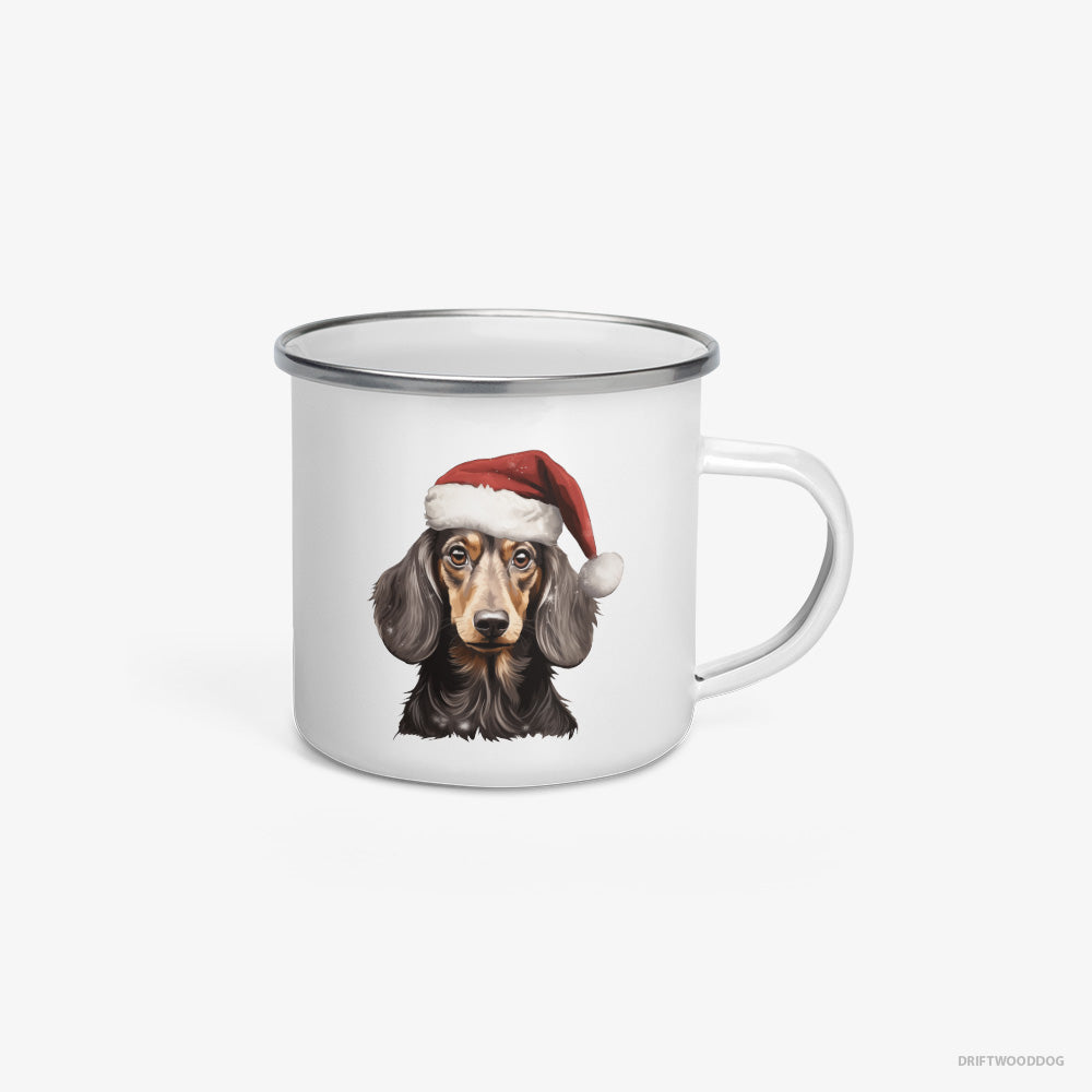 Dachshund in a Christmas Mood Enamel Mug