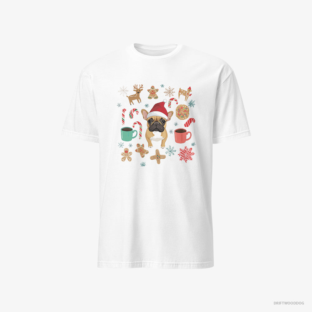 French Bulldog Christmas-Inspired – Men's T-Shirt White – Classic